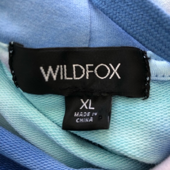 NEW Wildfox Paint Sky Rory Tie Dye Crop Sweater Hoodie - Picture 5 of 6